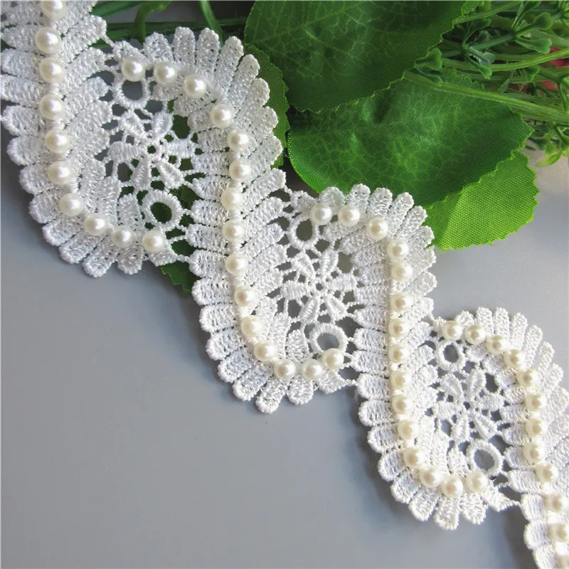 12x винтажные сороконожки жемчужные бусины кружевная отделка лента ткань вышитая