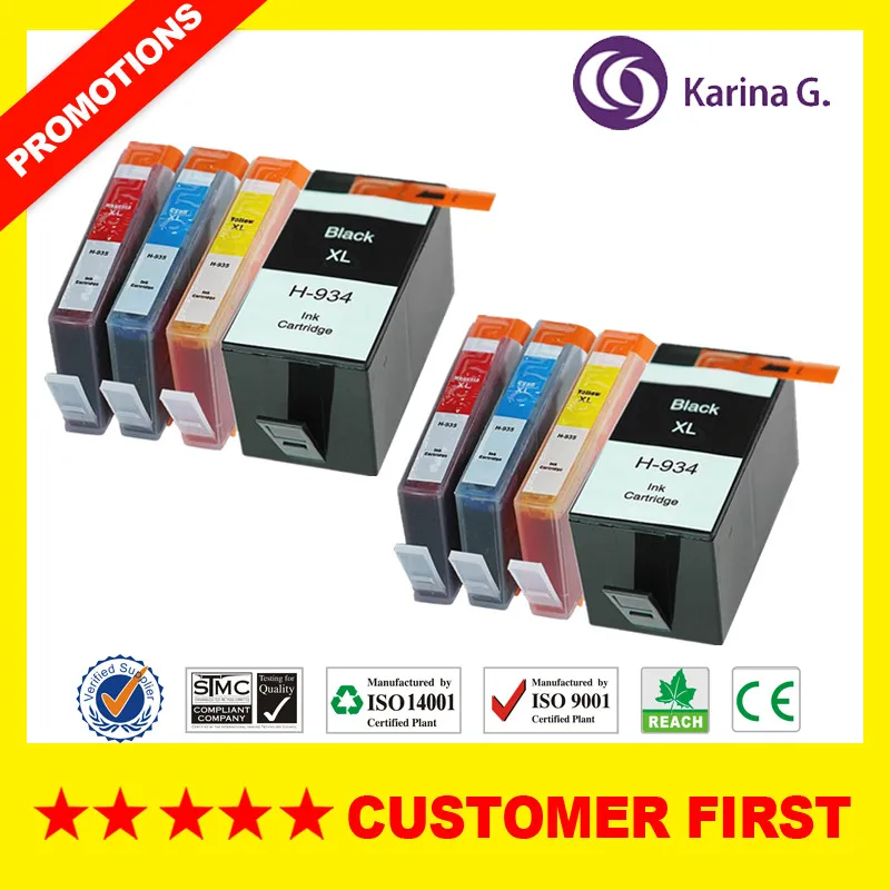 934XL 935XL Замена для hp934xl hp935xl hp934 hp935 картридж HP Officejet Pro 6835 6830 6815 6230 и т. Д.|Чернильные