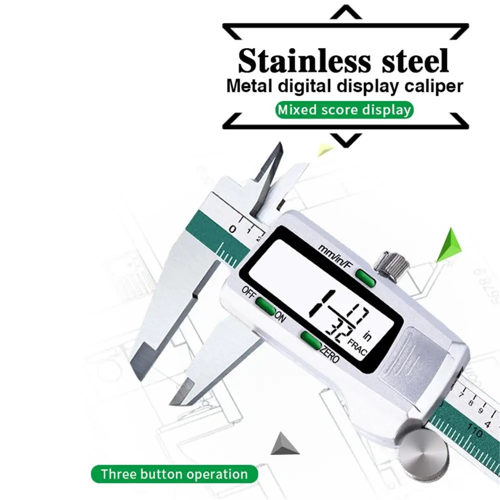 

Low price 150MM/6inch Precision Electronic Digital LCD Vernier Caliper Tool Ruler Measuring Tools Gauge Stainless Steel