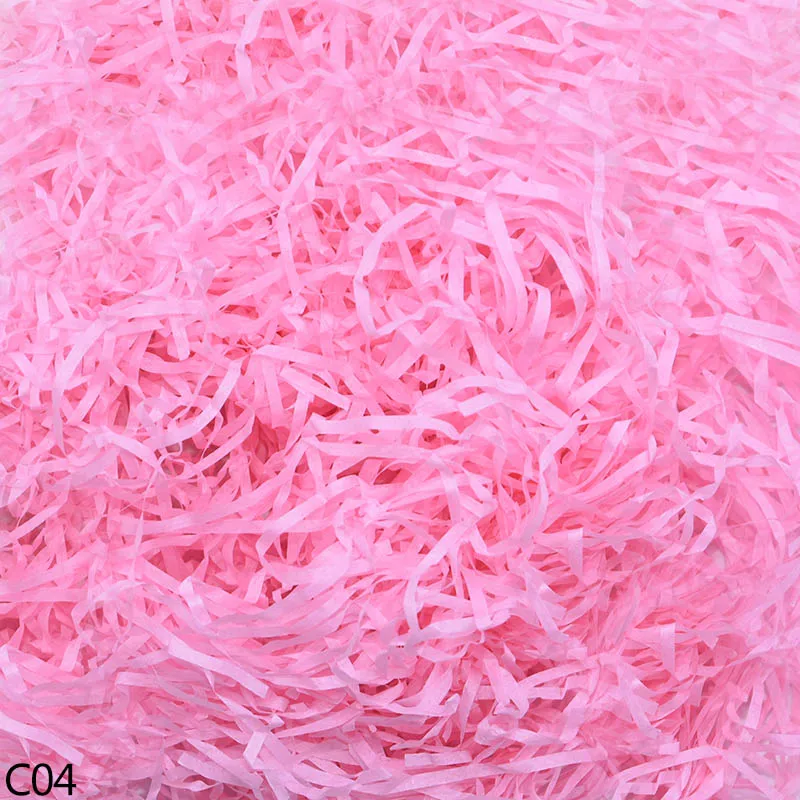C04 50/100 г бумажная рафия измельченный DIY Подарочная коробка наполнение Crinkle бумага конфетти Свадебная подарочная коробка Заполненные украшения 8 - Цвет: C04