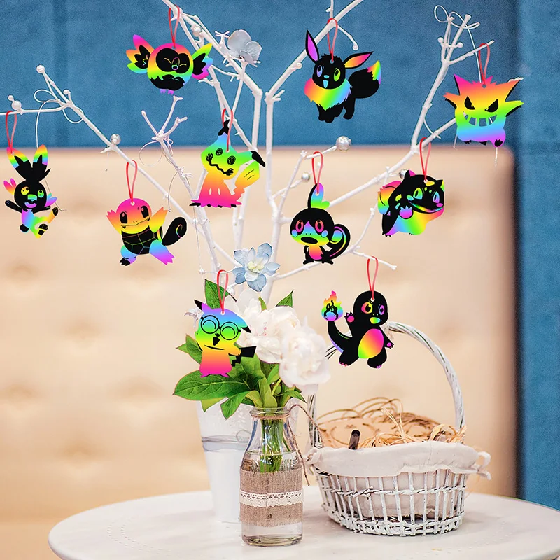 Набор бумажных скретч-карточек с радугой 80 шт. |