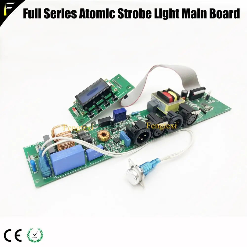 1Set Atomic 3000 Strobe Light Control Main Board with Display & Atomic LED 1000w Strobe Light Mainboard Parts with DMX512