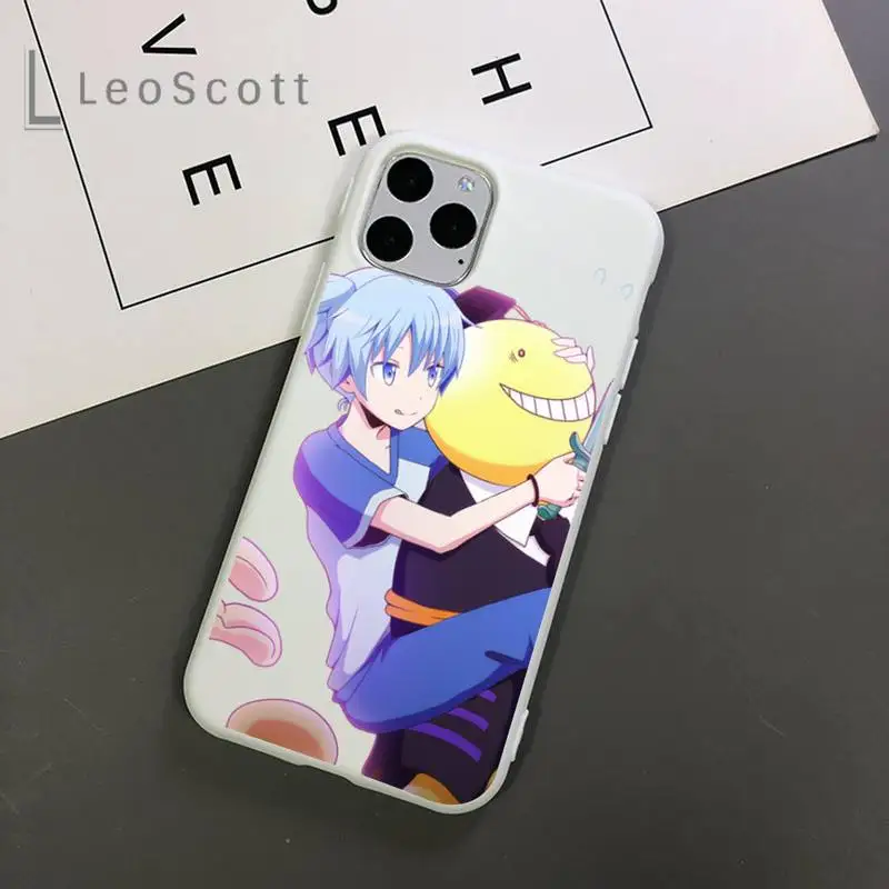 

Assassination Classroom cartoon anime Phone Case Candy Color for iPhone 11 12 mini pro XS MAX 8 7 6 6S Plus X 5S SE 2020 XR