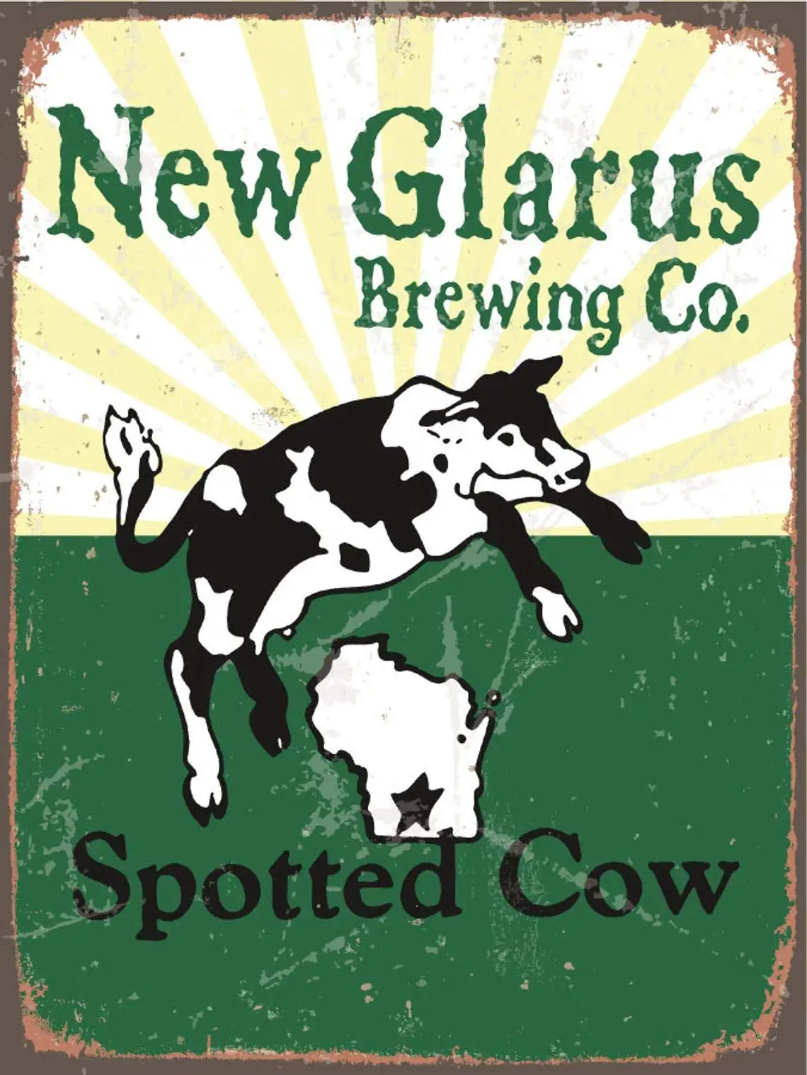 

Pozino Spotted Cow Beer Vintage Replica 8x12 Inches Retro Vintage Decor Sign Metal Home Bar Wall Decor