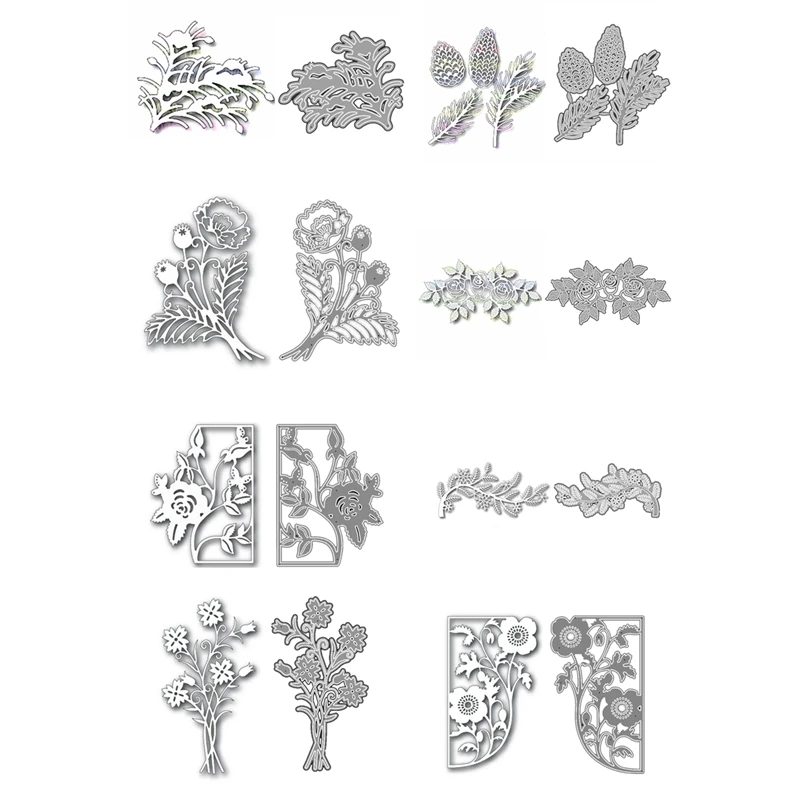 2020 новые металлические высечки и Скрапбукинг для изготовления бумаги Маковый