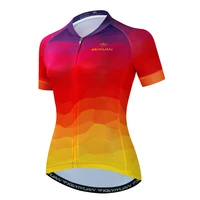 keyiyuan new women short sleeve cycling jersey tops summer mtb shirt bicycle clothing outdoor bike wear maillot cyclisme femme
