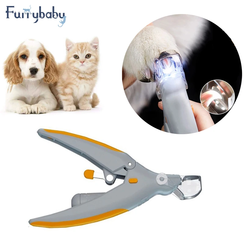

Pet Dog Cutter Cat Nail Clipper Cutting Machine Beauty Scissors Animal Cats Locks Pet LED Light Nail Trimme Claw Nail Scissor