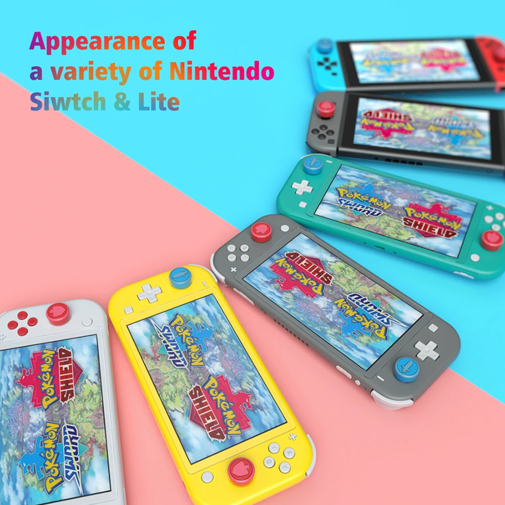 

30pcs Silicone Thumb Stick Grip Cap Analog Joystick Cover Case For Nintend Switch Lite NS Mini Controllers ThumbStick