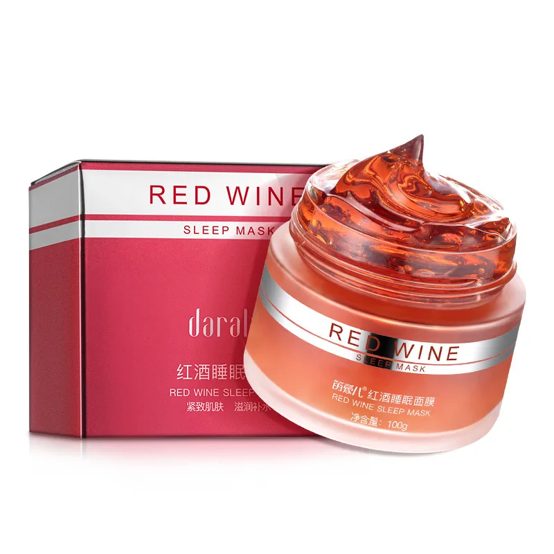

Red wine sleep mask, skin moisturizing cream, no cleansing cream.