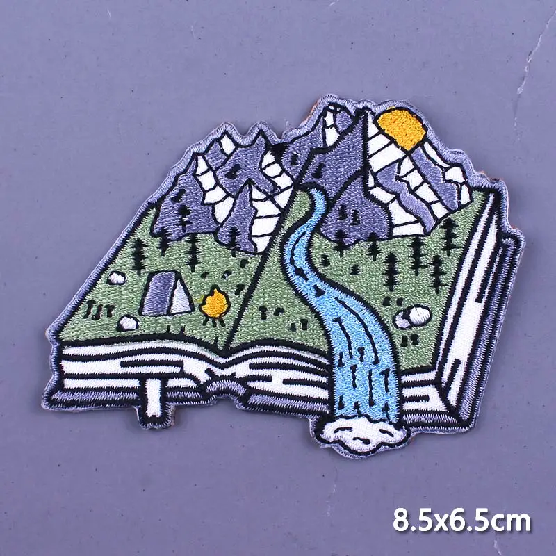 На открытом воздухе горный вышивка на одежде Путешествия на одежде, естественное приключение Патч Значок Пользовательский на.