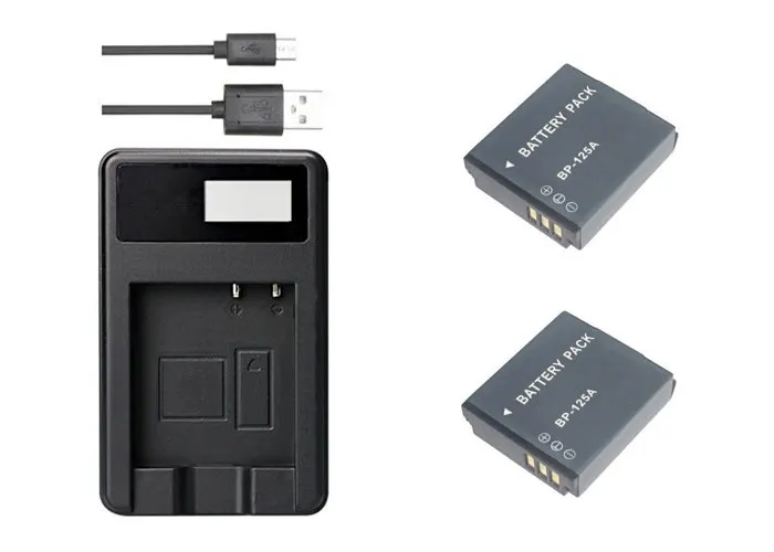 Розовый IA-BP125A, IABP125A, BP125A батарея+ USB зарядное устройство для SAMSUNG HMX-QF20, HMX-QF30, HMX-QF300, HMX-M20, HMX-Q10, HMX-Q20, HMX-Q100, Q130, T10 - Цвет: Розовый