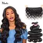 Пряди индийских волос Meetu для наращивания, волнистые, натуральные цвета, 8-28 дюймов, натуральные кудрявые пучки волос пряди т., 134 шт.