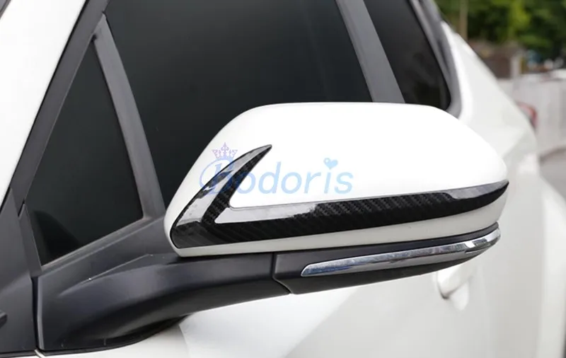 Для Toyota C-HR CHR C HR 2016 2017 2018 углеродного волокна Цвет отделка зеркала дверцы заднего