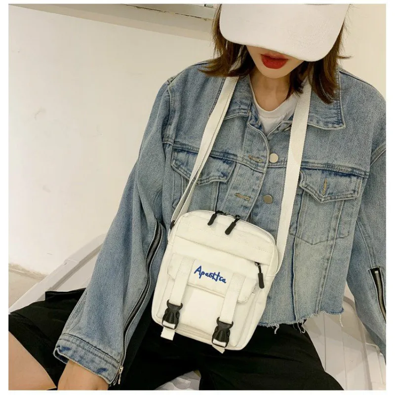 Маленькая коробка с буквенным принтом Студенческая сумка через плечо Ретро