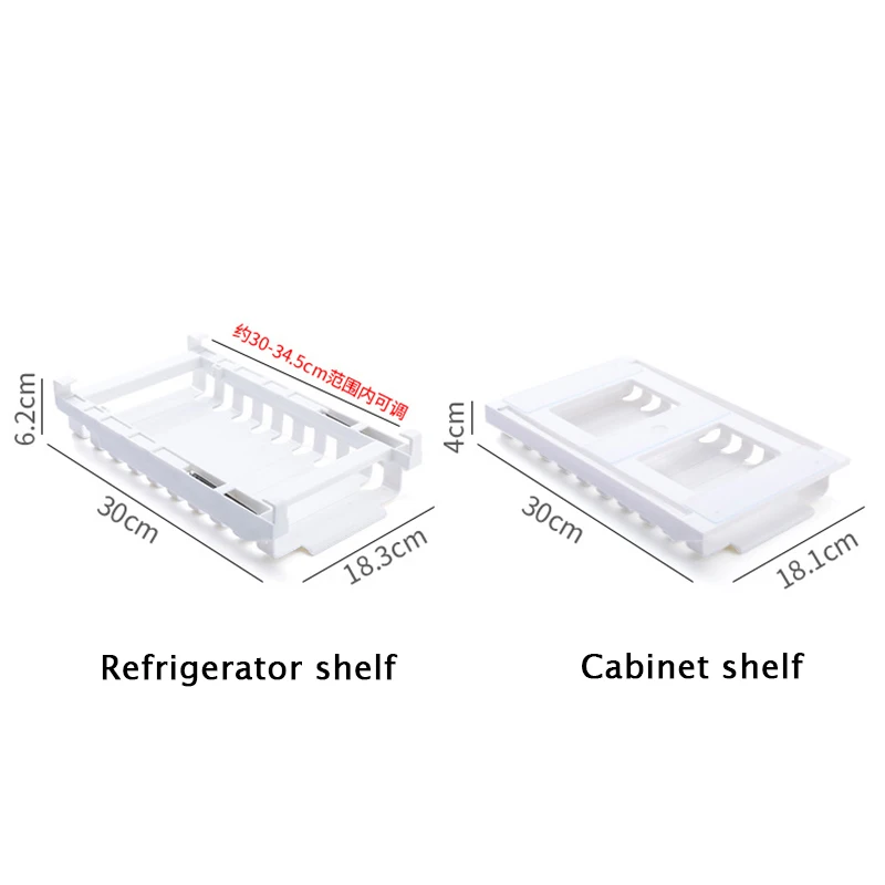 refrigerator food sealed bag storage rack cabinet miscellaneous grain sealed bag storage rack hanging drawer rack kitchen tools free global shipping