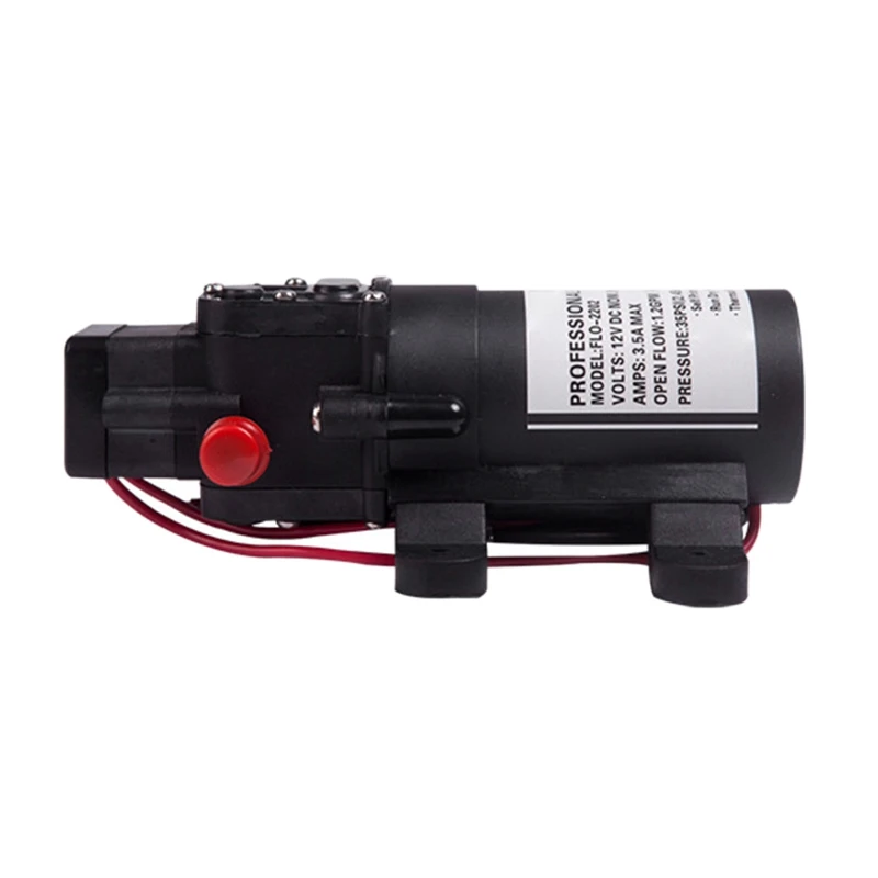 Новый стабильный и прочный DC 12V 35PSI 3L/мин 100 Вт водяной мембранный самовсасывающий