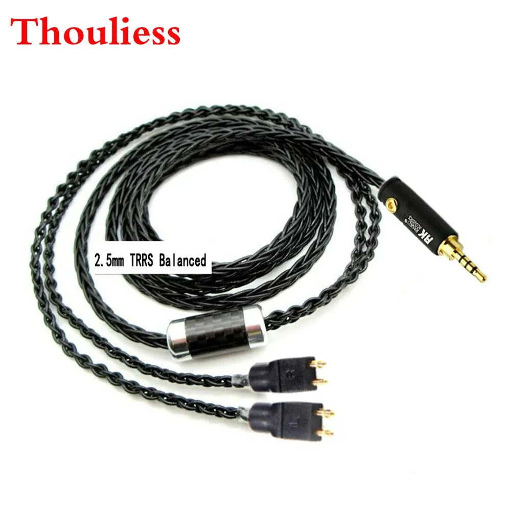 Thouliess 3 5/2 5/4 4 мм/4pin XLR сбалансированный 8core с серебряным покрытием кабель наушников