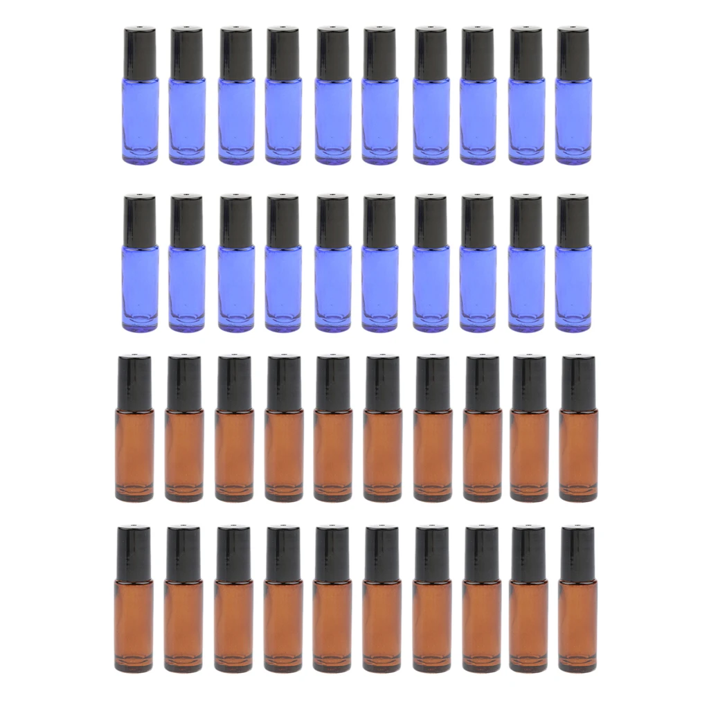 Пустые стеклянные флаконы для эфирных масел 40x5 мл духов жидкие макияжа подходят