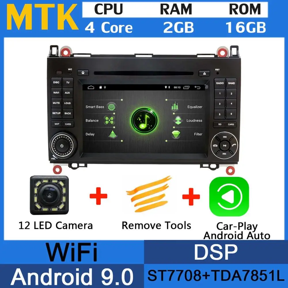 MTK-CarPlay PX6 Восьмиядерный Android 9,0 4+ 64G usb× 5 Автомобильный мультимедийный плеер для Mercedes Benz A-Class W169 B-Class W245 DSP CarPlay Android Auto - Цвет: MTK-CarPlay