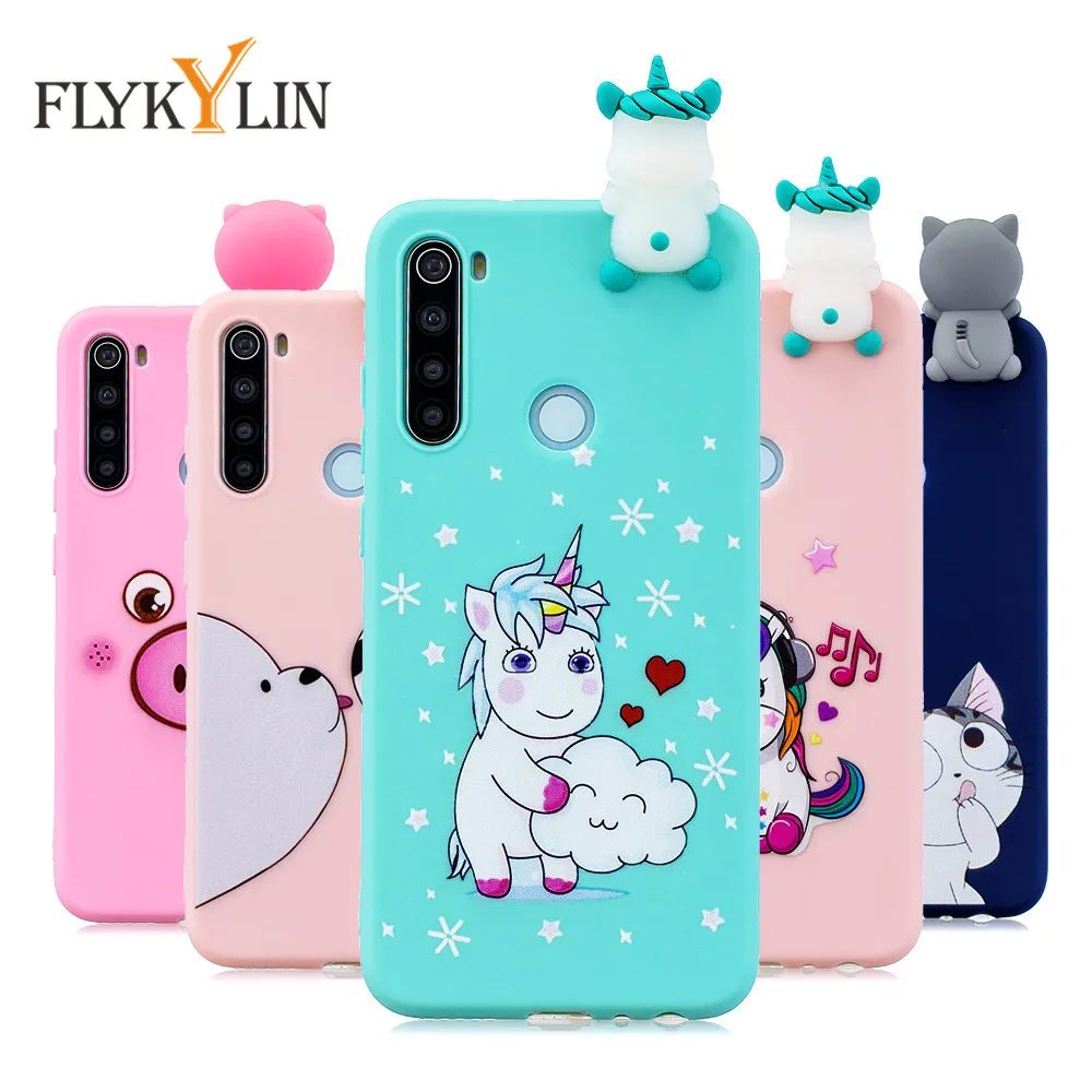 Чехол FLYKYLIN для Xiaomi Redmi Note 7 8 Pro 8T чехол с милым мультяшным 3d рисунком единорога