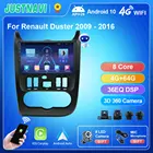 Автомагнитола JUSTNAVI QT5 360 для Renault Logan, Sandero, Lada Largus, Dacia, Duster 2009-2016, GPS-навигация, Wi-Fi, без DVD, для автомобилей 9 дюймов