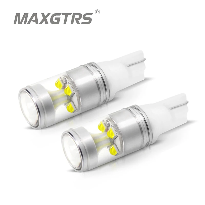 2x T10 194 168 W5W 30 Вт кри чип XB D высокое Мощность светодиодный проектор с двумя