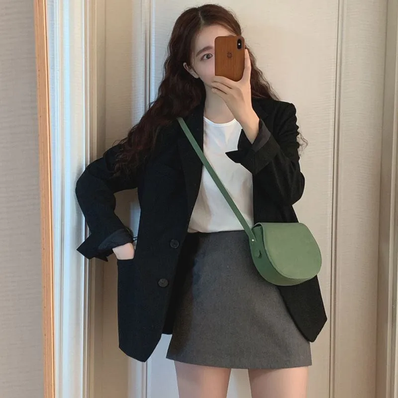 

2021 New Long Sleeve temperament Vintage coats Women