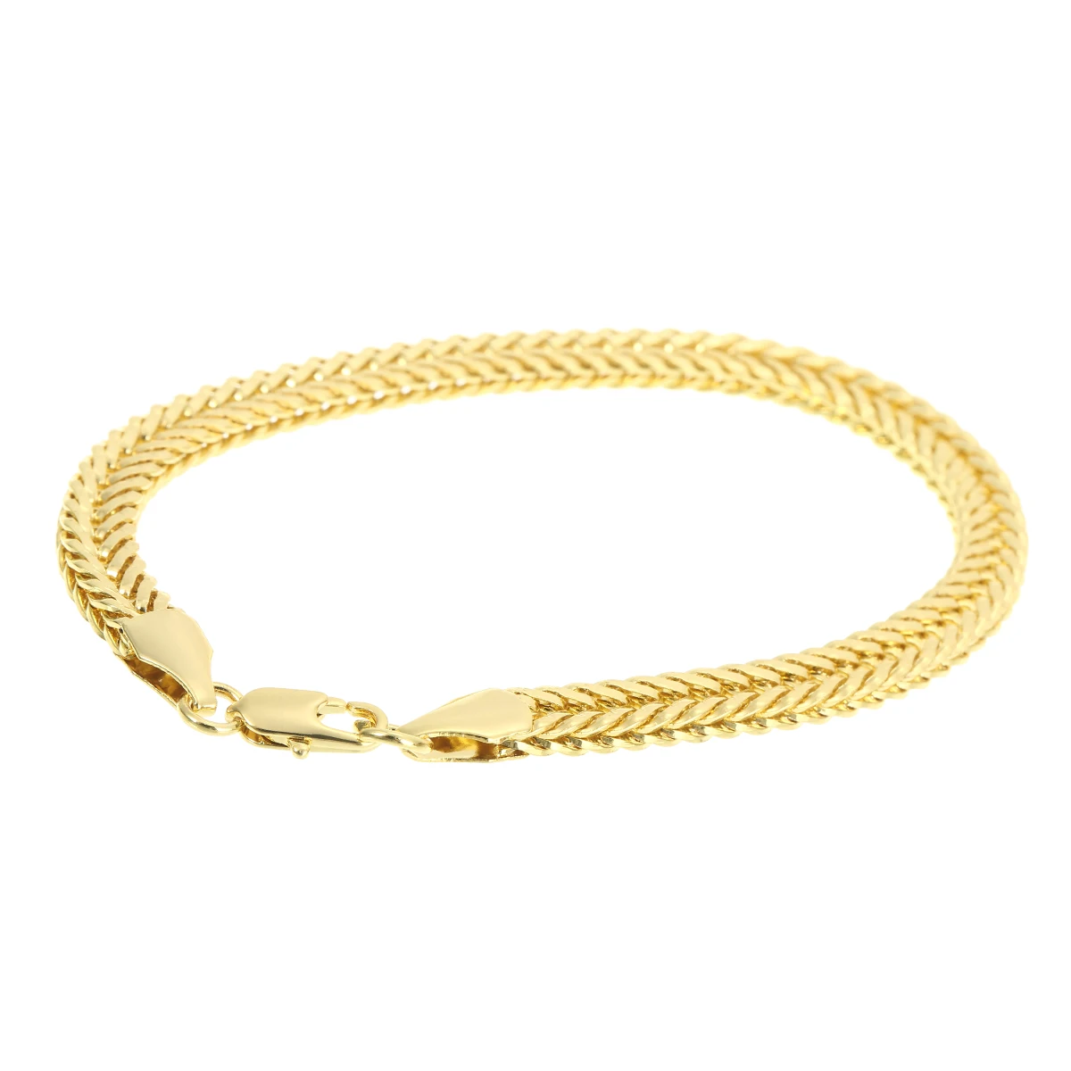 Классический мужской браслет винтажный желтого и золотого цвета браслеты