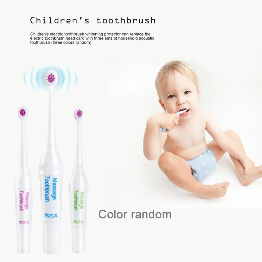 Электрическая зубная щетка для детей отбеливающий ополаскиватель сменная