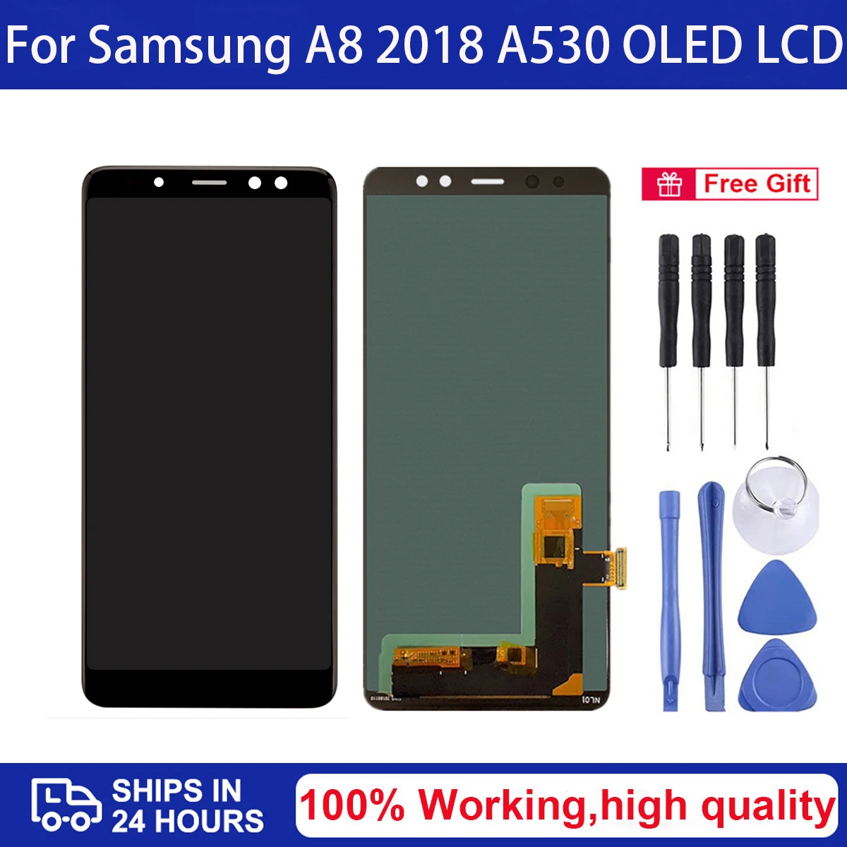 

5.6'' AMOLED a530 Display For Samsung Galaxy A8 2018 A530 SM-A530F A530F/DS A530N A530W LCD and Touch Screen Digitizer Assembly