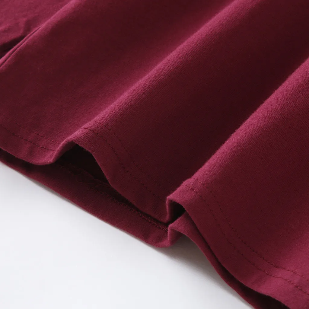 Модная Однотонная футболка одежда Детская с длинным рукавом для маленьких