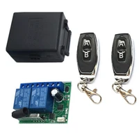 433mhz universal wireless remote control switch dc12v 2ch relay receiver module transmitter electric door garage remote keychain