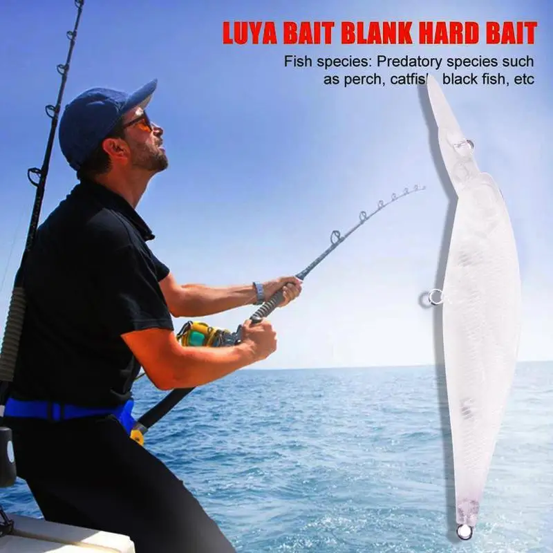 5 шт. Неокрашенная рыболовная приманка блесна 102 мм 17 6 г O6J3|Наживки для рыбной