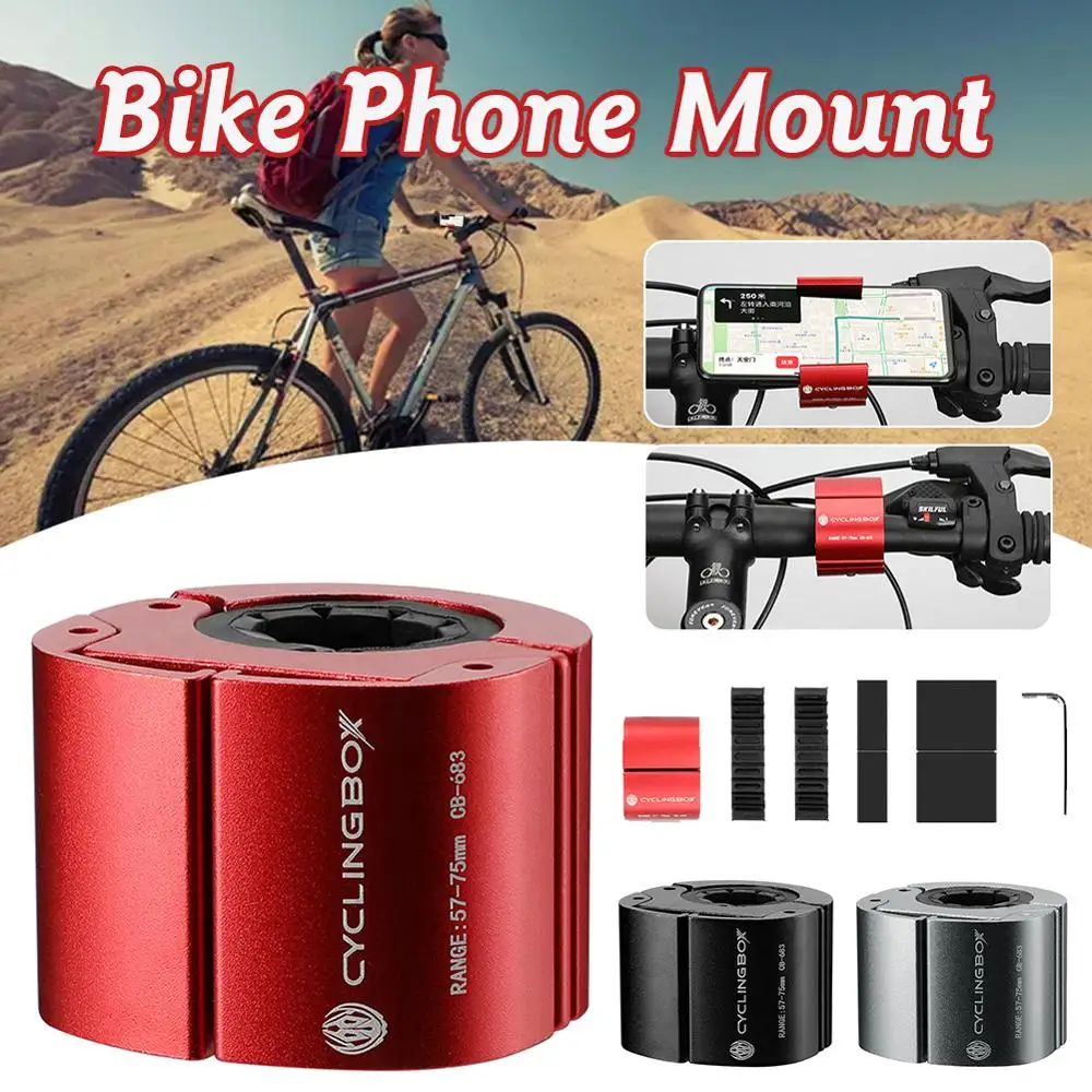 Велосипедный держатель для телефона портативный на руль из алюминиевого сплава