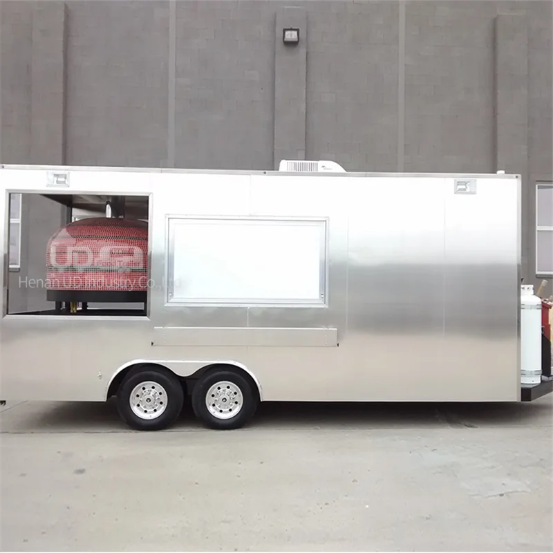 

Manufacturer Custom Fully Equipped Food Trailer Halal Taco Food Truck Mobile Kitchen Ice Cream Gelato Cart Pizza Trailer