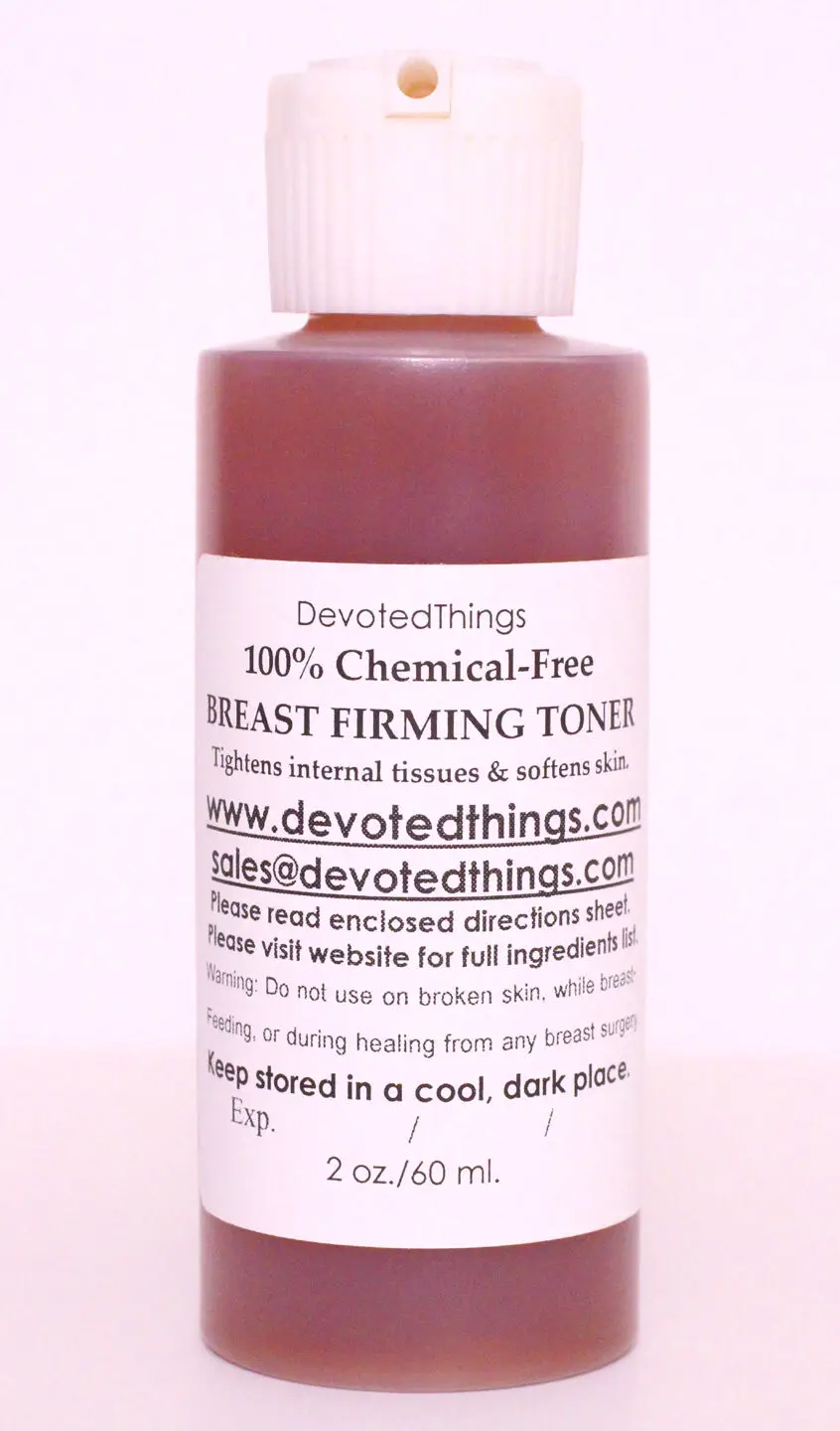 Chemical Free All Natural Breast Firming Toner Herbal Toning Lift for Sagging 60ml