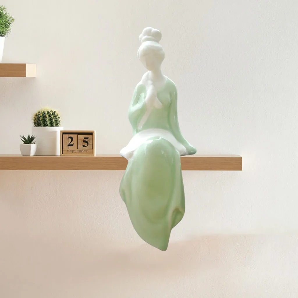 Домашнее украшение фигурка женщины современные керамические аксессуары для