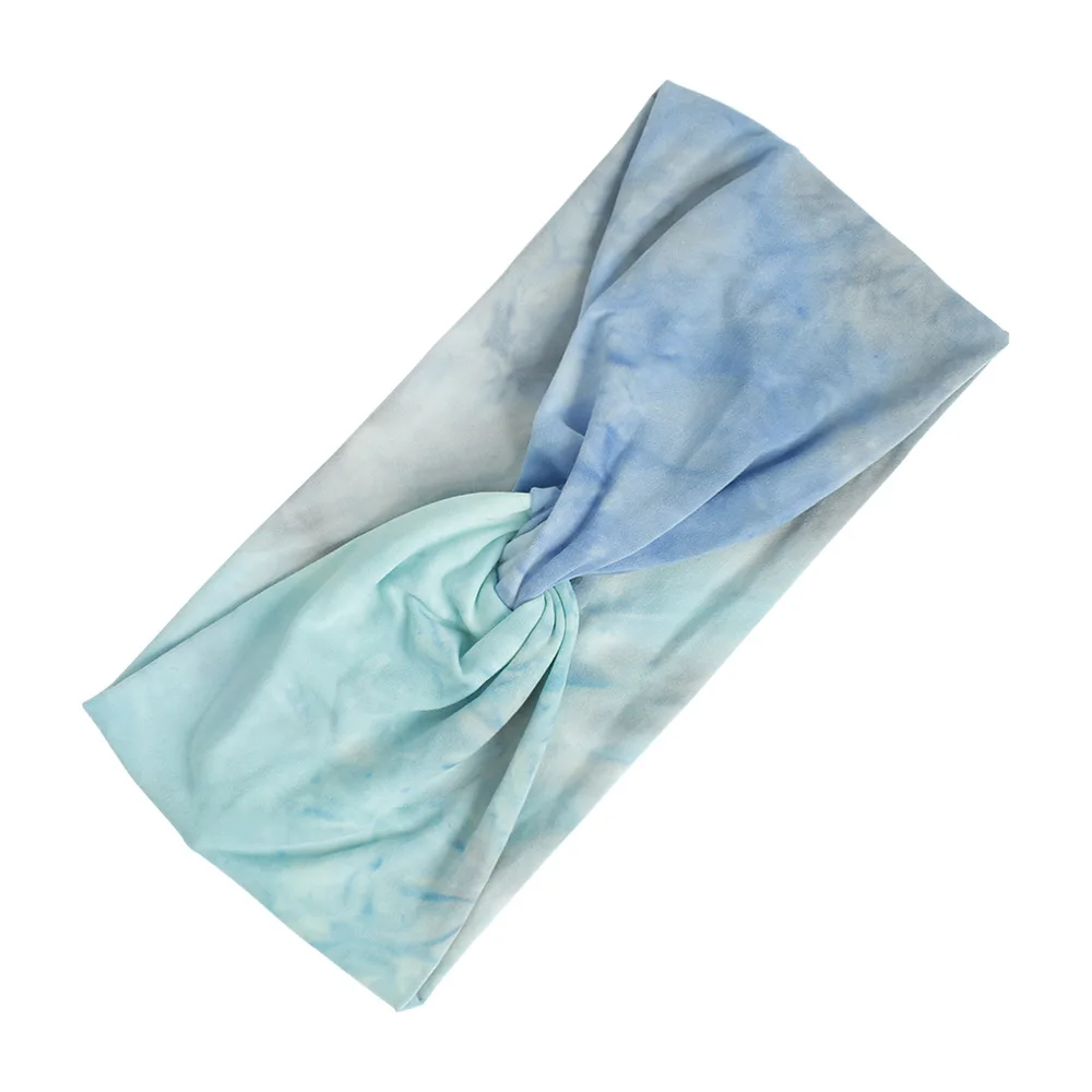 

Tie-Dye Cross Women Hair Band Fashion Hair Accessories Adult Headband Popular All-match Girls Bandanas