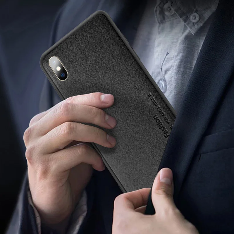 Для iPhone X Xr Xs 11 Pro Max Роскошный чехол из натуральной кожи для iPhone 7 8 Plus анти-осенняя крышка