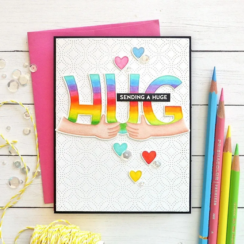 Штампы для создания приносящих удачу и обнимания макет скрапбукинга | Дом сад