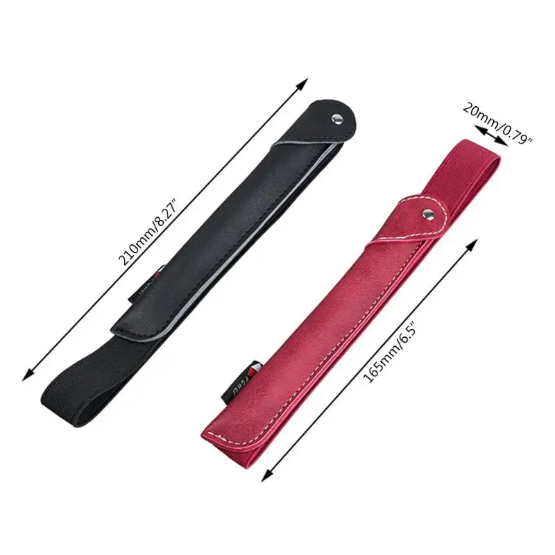 

Universal PU Leather Touch Pen Protective Case Cover Portable Pencil Holder for iPad Apple Pencil Black/Red C26