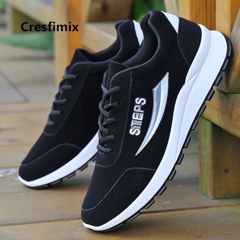 

Cresfimix Male Fashion High Quality Black Spring Lace Up Shoes Men Casual Grey Comfort Autumn Shoes Chaussures Hommes C5739
