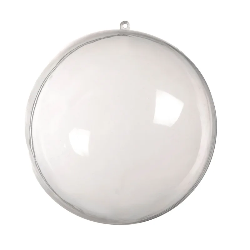 

1Pc Wedding Christmas Tress Hanging Decorations Ball Transparent Open Plastic Clear Ornament Kids Diy Party Supplies