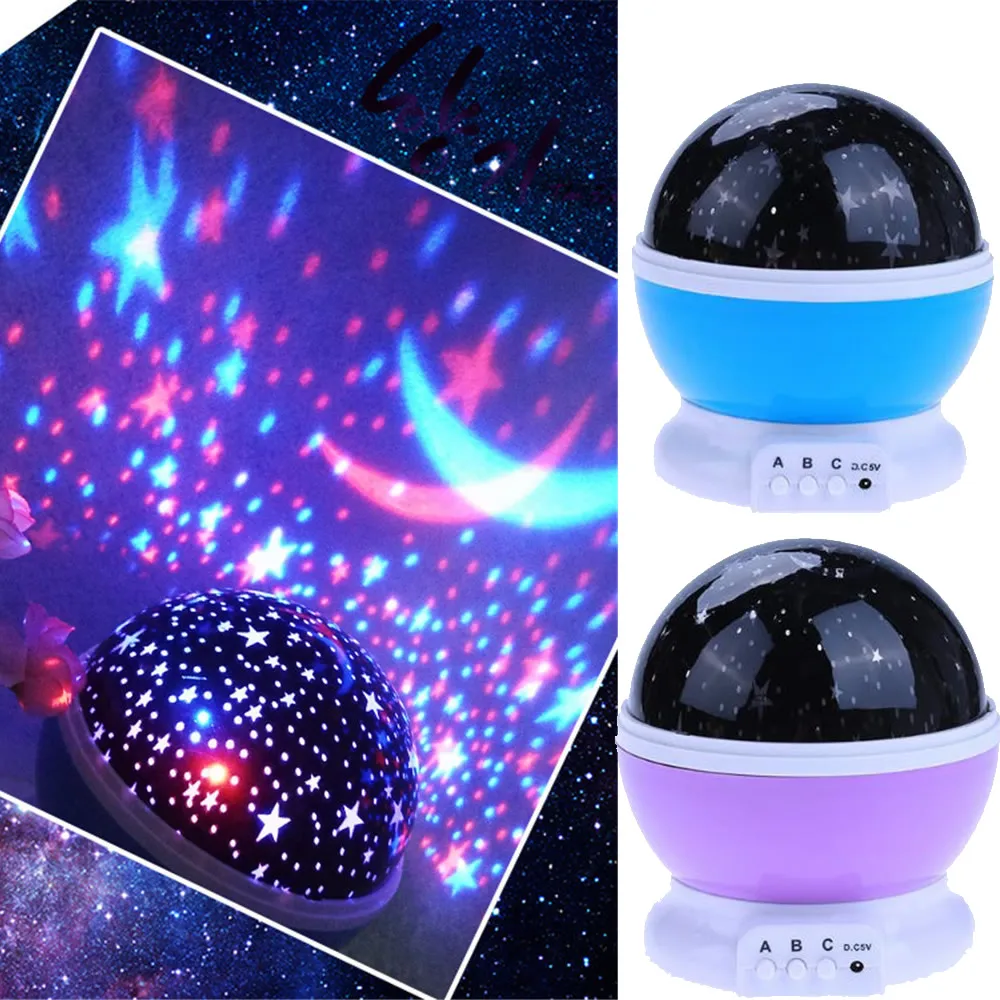 Светодиодный ночсветильник звездное небо Волшебная Звезда Луна планета Космос