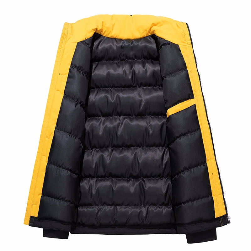 2019 Мужская зимняя новая модная верхняя одежда ветрозащитная теплая парка пальто