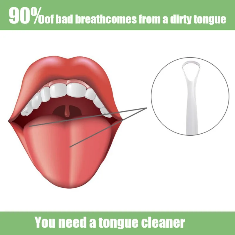 

1PCS Adult Tongue Scraper Cleaner Stainless Steel Tongue Cleaner For Oral Cavity Cleaning P4