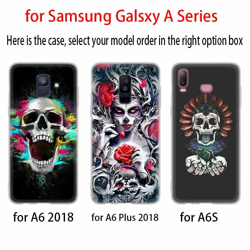 Элегантный винтажный Чехол с черепом силиконовый чехол для телефона Samsung A50 A70 A80