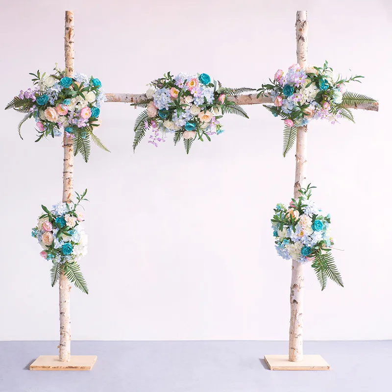 Свадебный фон с имитацией цветка Настенный Цветок белая Березовая АРКА