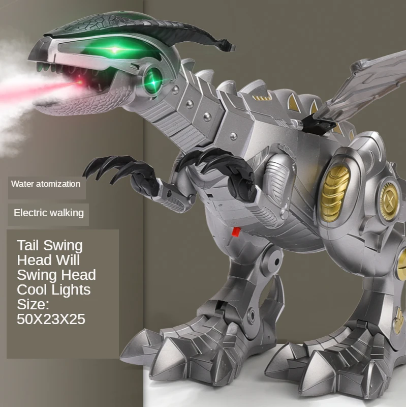

Electric spray dinosaur can walk the overlord dragon machine machine 2-6 years old 4 boys animal simulation children's toys