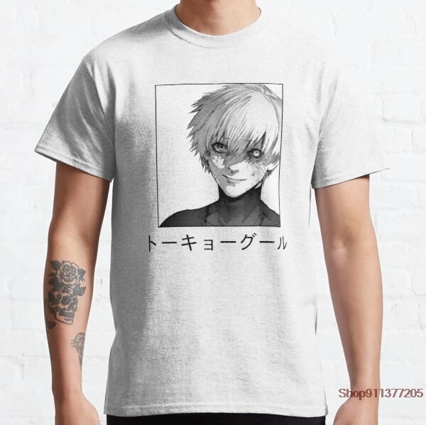 Мужская повседневная забавная футболка Ken Kaneki высокого качества из 100% хлопка